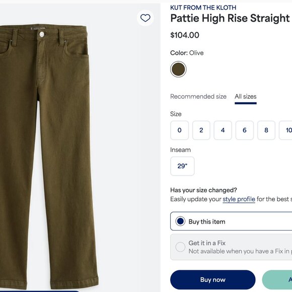 Kut From The Kloth Pattie High Rise Straight Leg Jean - Picture 11 of 11